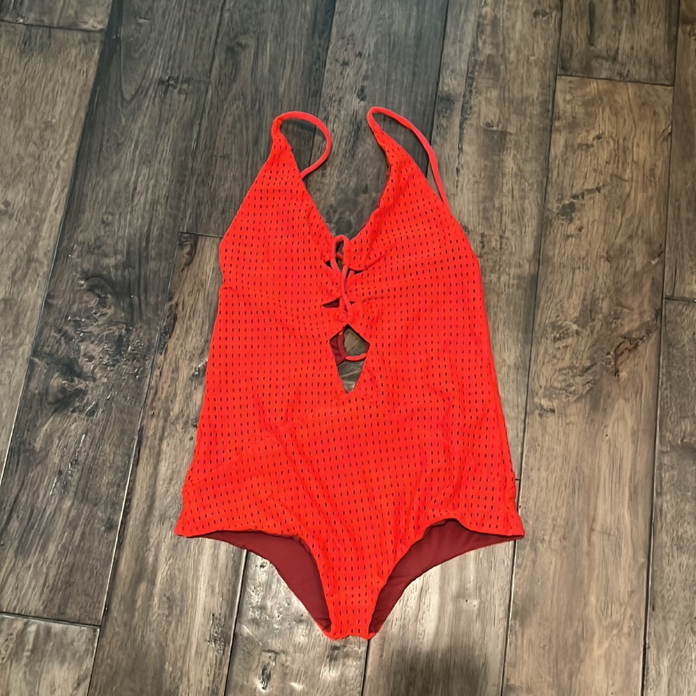 Acacia Kokomo mesh swimsuit in red
